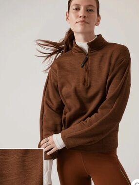 Athleta Altitude Polartec Pullover Sweatshirt